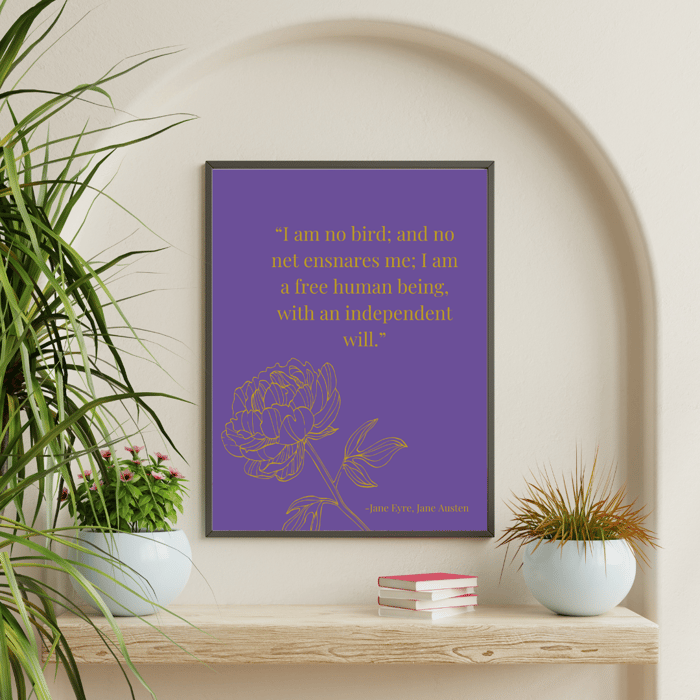 Jane Eyre Book Quote image